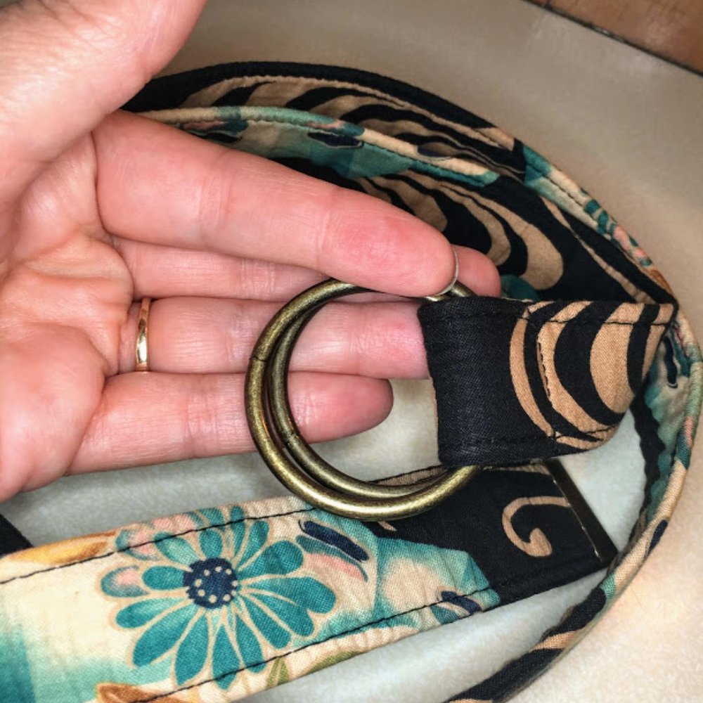 Japanese Handcrafted Quilted Fabric Belt - Picture 3 of 8